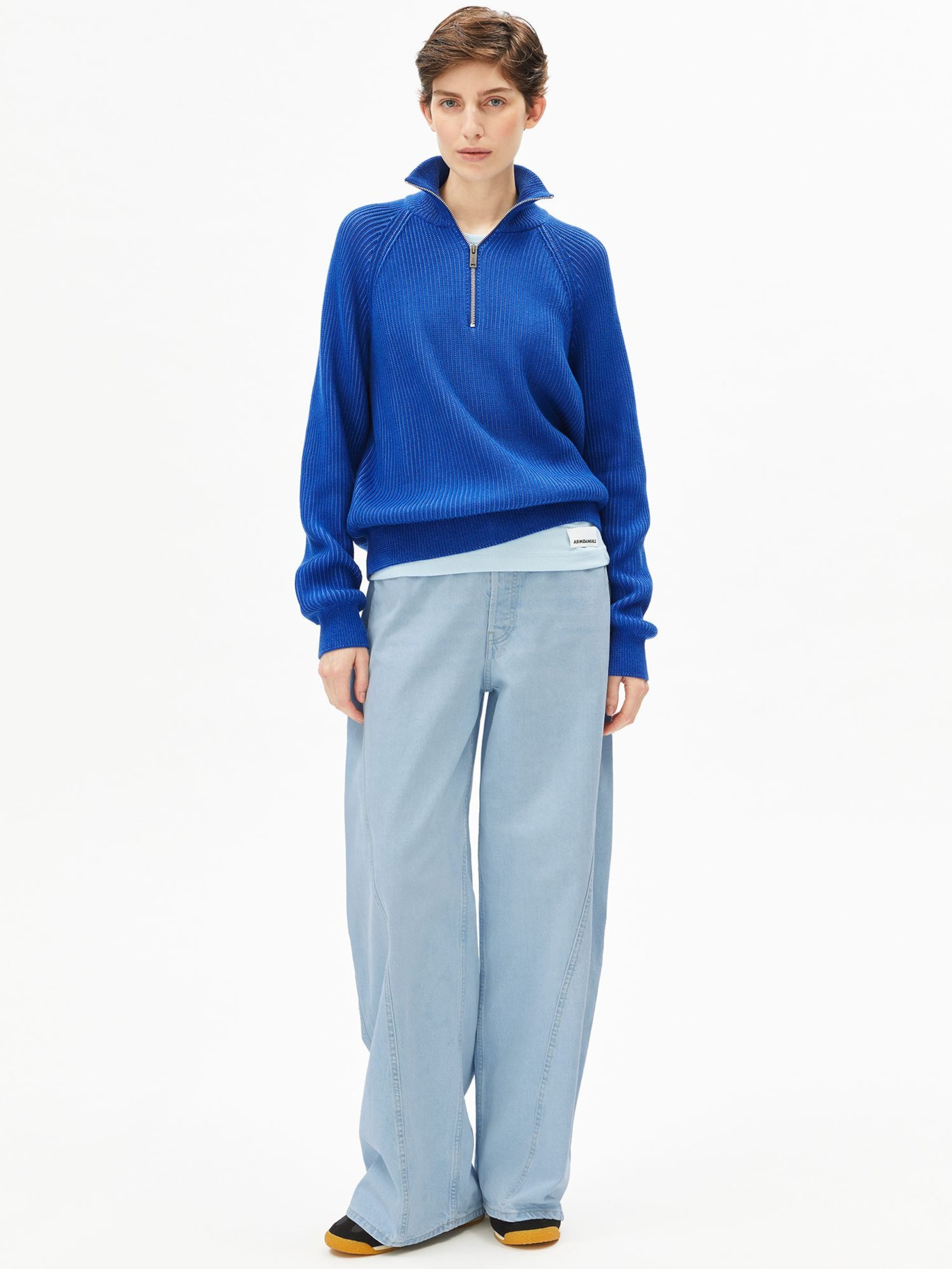 ARMEDANGELS Trui in Blauw: voorkant