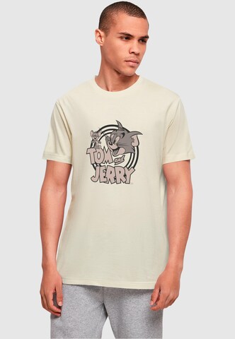 T-Shirt 'Tom and Jerry' ABSOLUTE CULT en beige : devant