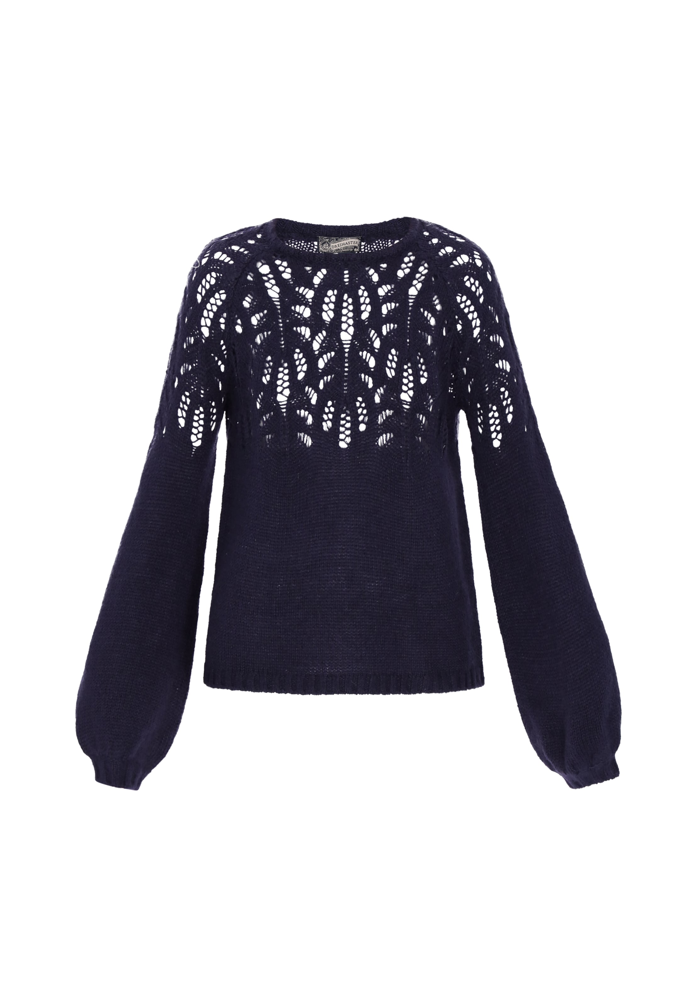 Pull-over 'Vintage' DreiMaster Vintage en bleu : devant