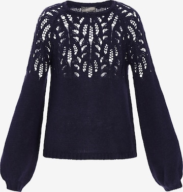 Pull-over 'Vintage' DreiMaster Vintage en bleu : devant