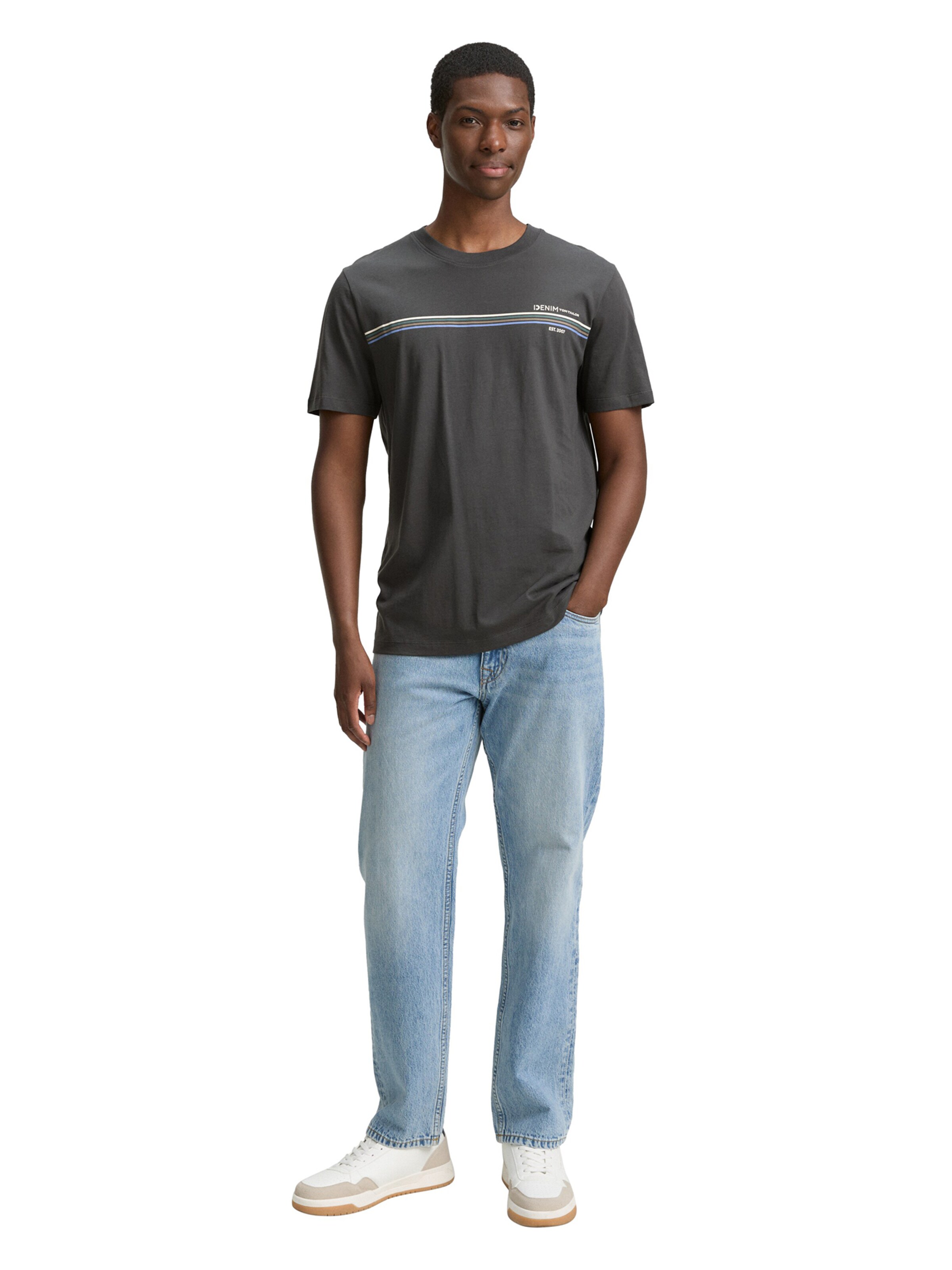 TOM TAILOR DENIM Shirt in Grey