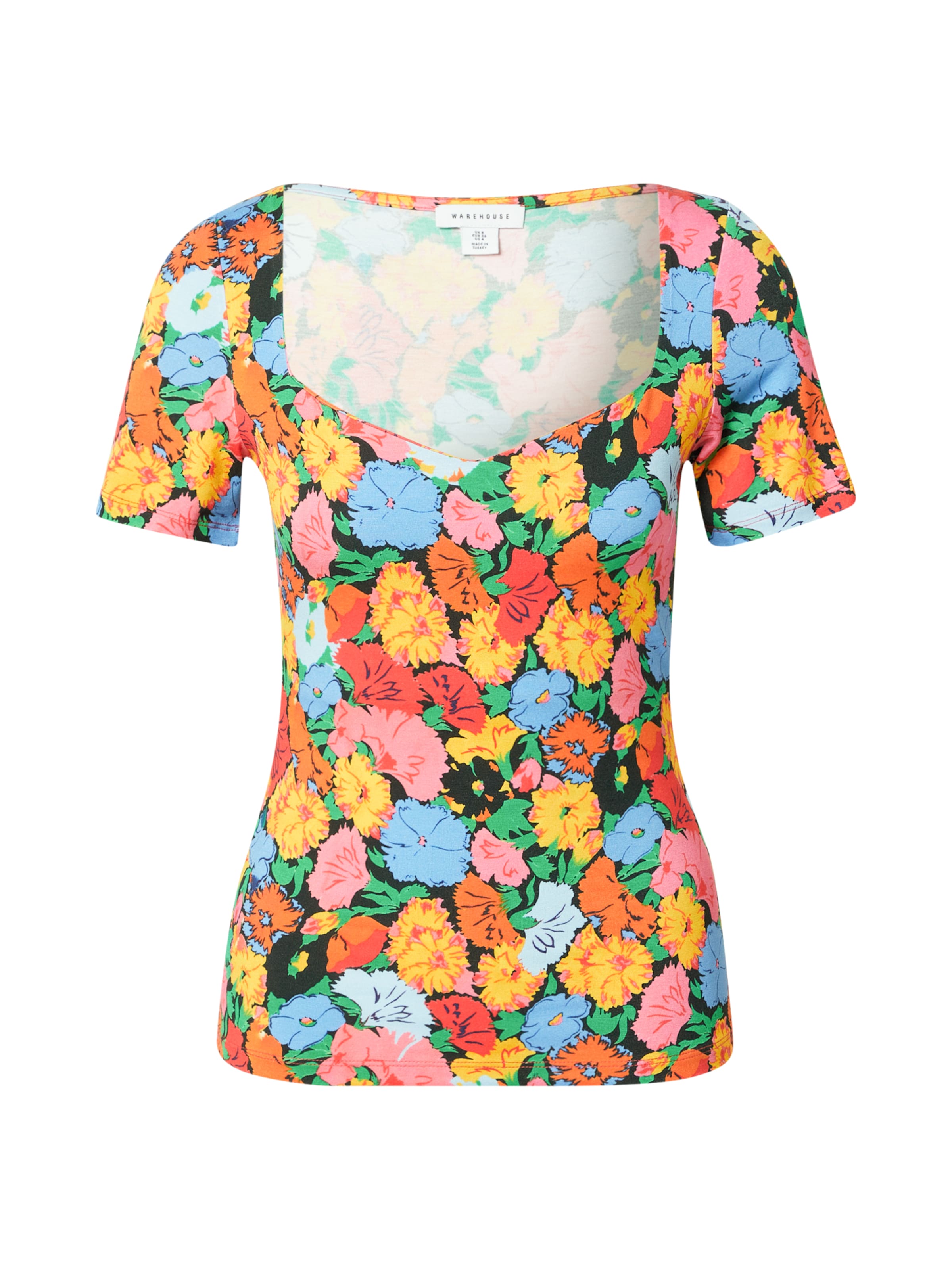 Warehouse T-Krekls, krāsa - debeszils / zaļš / oranžs / rožains / melns, Preces skats
