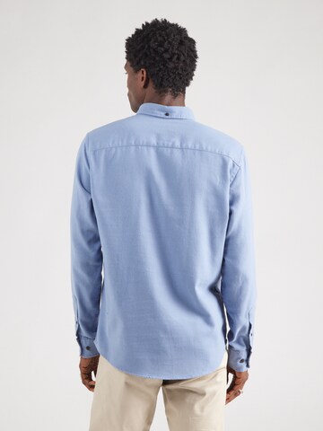 Coupe regular Chemise 'JWHBROOK' JACK & JONES en bleu : derrière