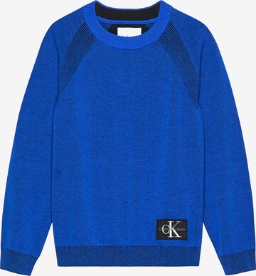 Pull-over Calvin Klein Jeans en bleu : devant