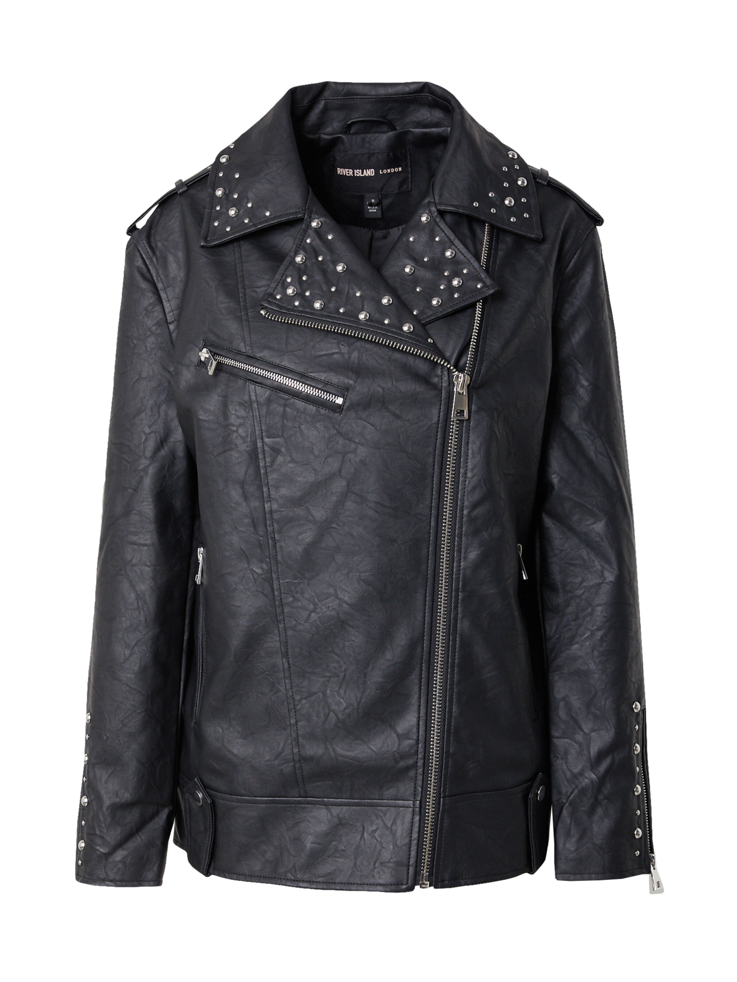 River Island Jacke in Schwarz: Vorderseite