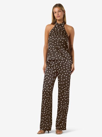 Loosefit Pantaloni di Noisy may in marrone