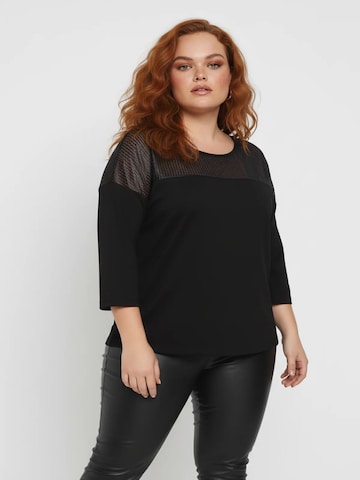 Shape Of You Blouse in Zwart
