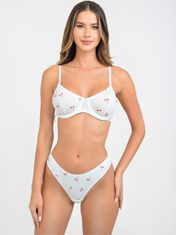 Orchibelle Balconette Underwear Sets 'Bügel' in White