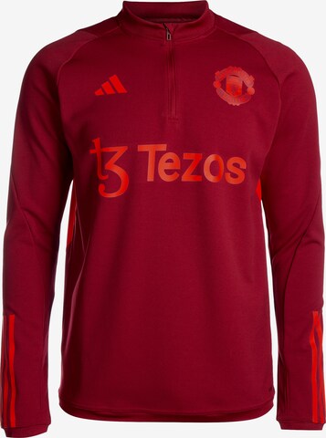 ADIDAS PERFORMANCE Athletic Sweatshirt in Red: front