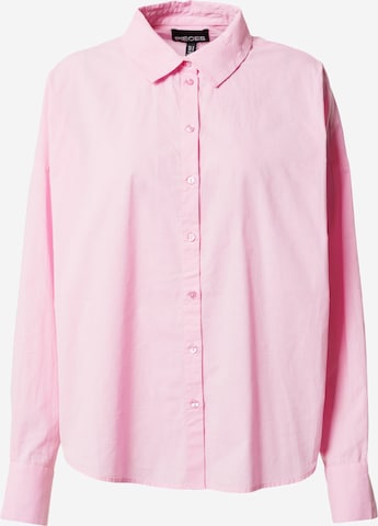 Camicia da donna 'Tanne' di PIECES in rosa: frontale