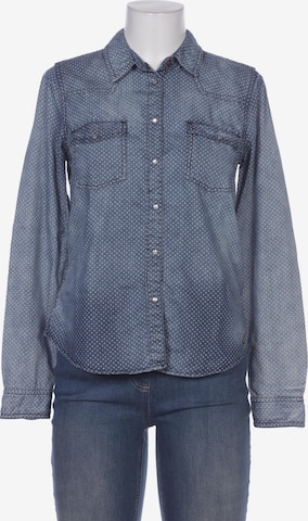 Tommy Jeans Bluse M in Blau: Vorderseite