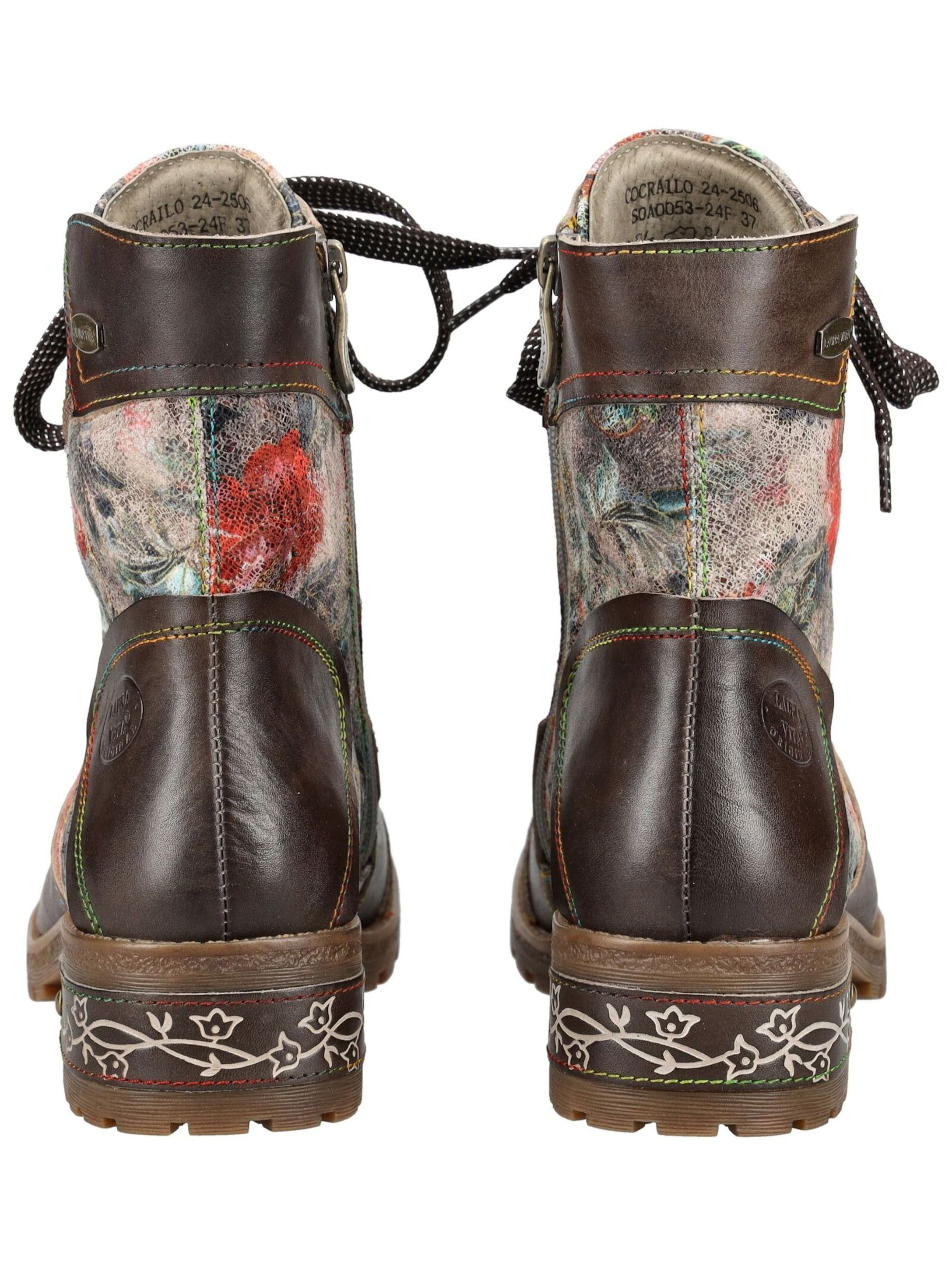 Laura Vita Lace-Up Ankle Boots in Grey