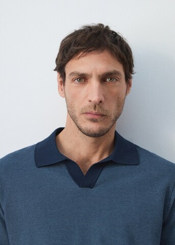 MANGO MAN Pullover 'Petonet' in Blau