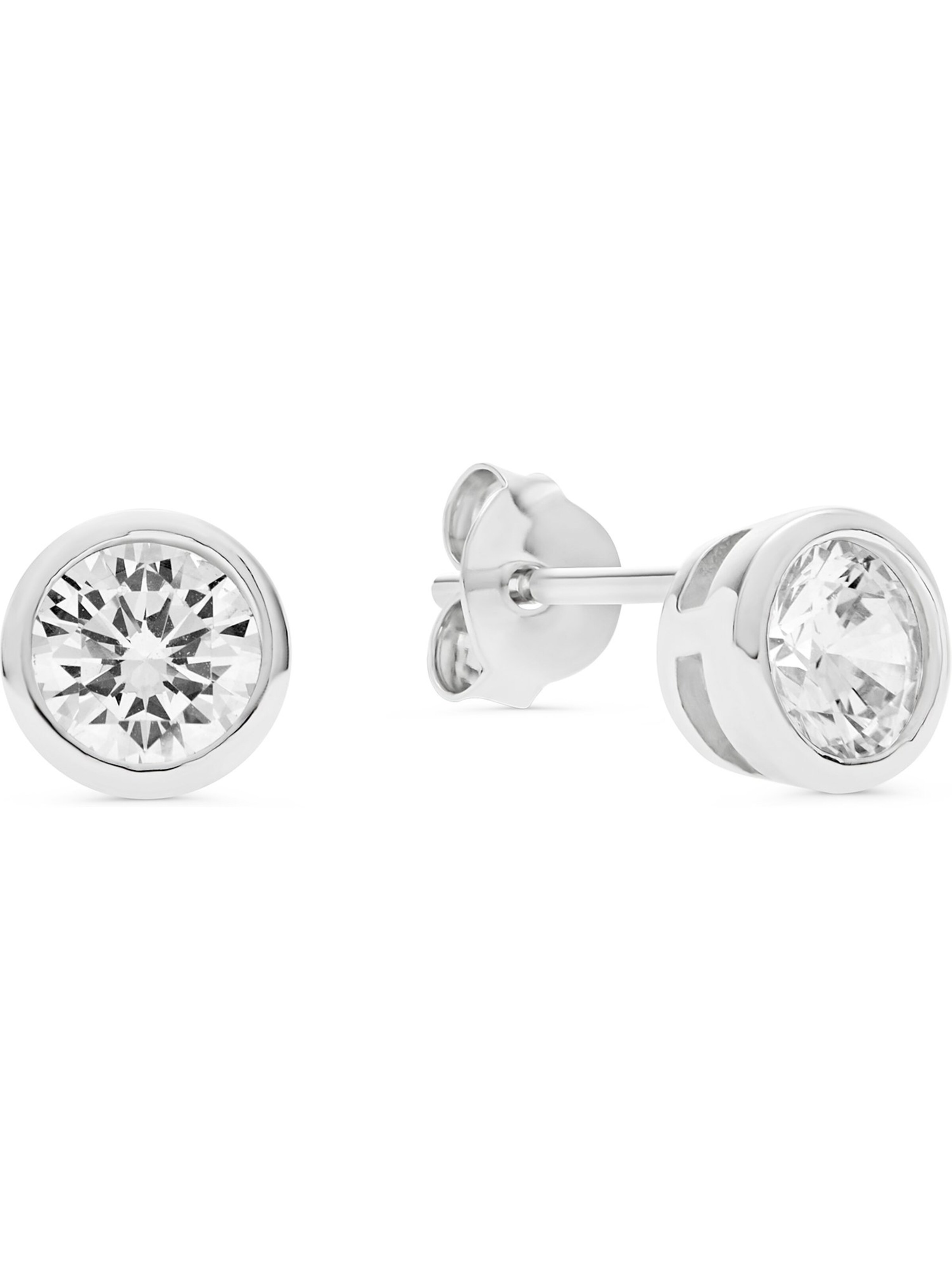 FAVS Earrings in Silver: front