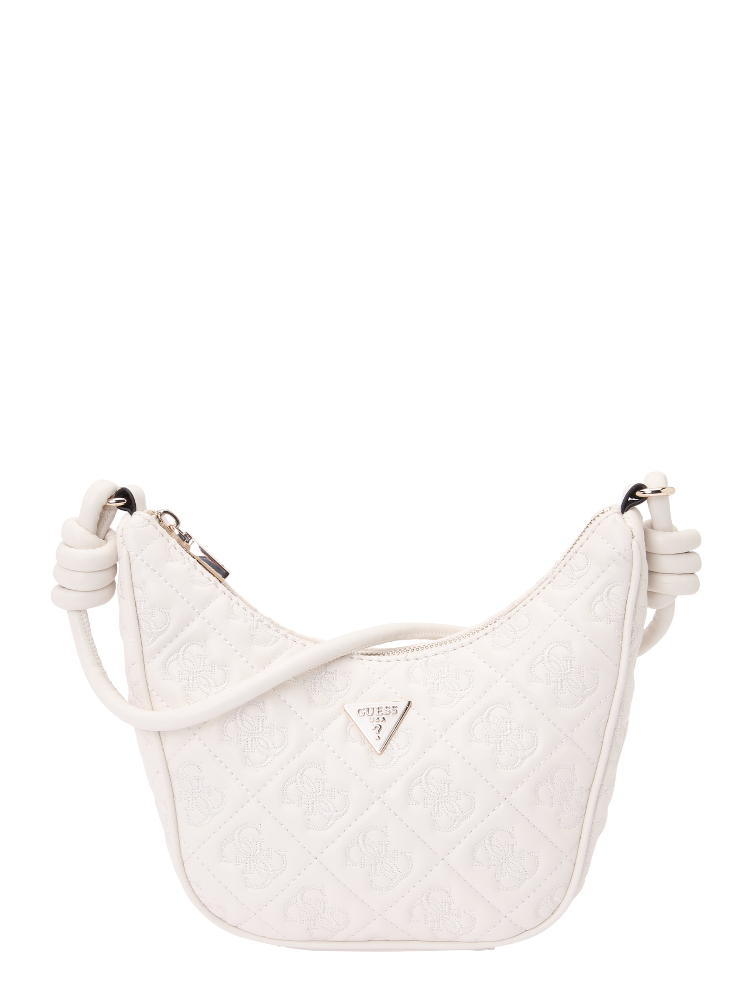 balta GUESS Rankinė ant peties 'ADELASIA TOP ZIP SHOULDER BAG': priekis