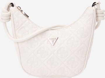 Sac bandoulière 'ADELASIA TOP ZIP SHOULDER BAG' GUESS en blanc : devant