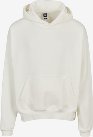 Sweat-shirt DEF en blanc : devant