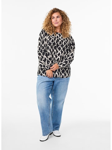 Zizzi - Blusa 'Vellen' en negro