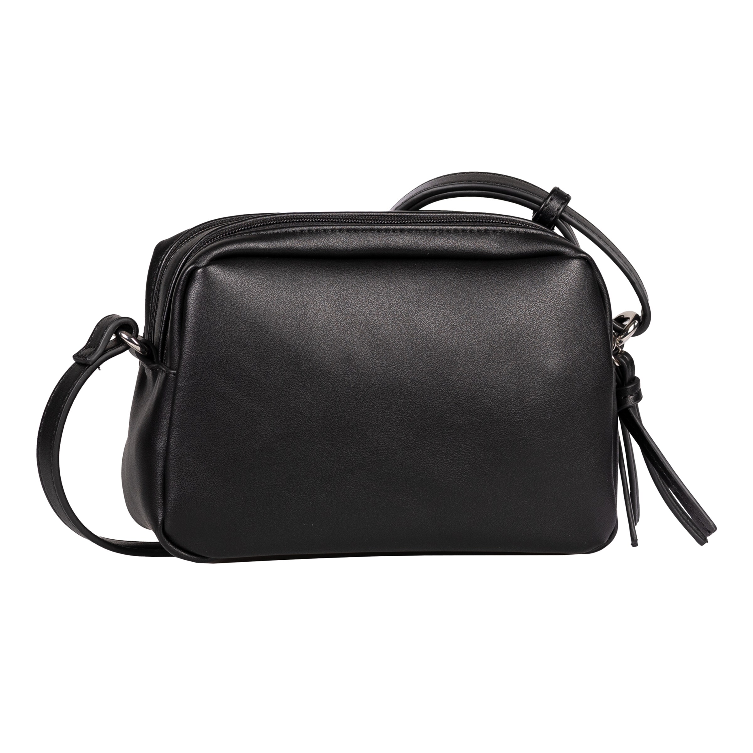 TOM TAILOR Schoudertas 'Juana' in Zwart