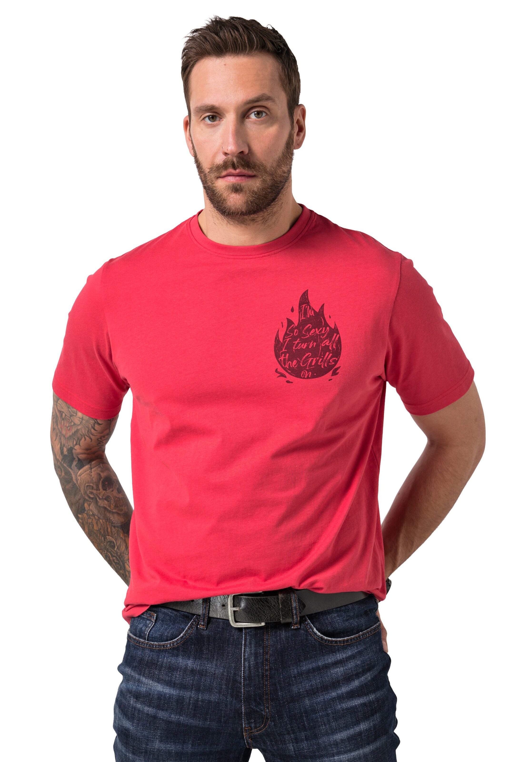 JP1880 Shirt in Red: front