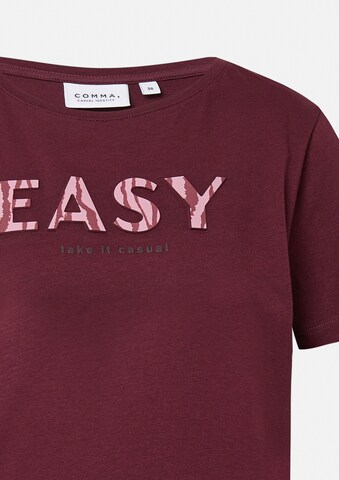 comma casual identity Shirt in Rood