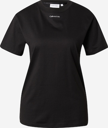 Tricou de la Calvin Klein pe negru: față