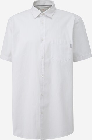 s.Oliver Red Label Big & Tall Regular fit Overhemd in Wit: voorkant