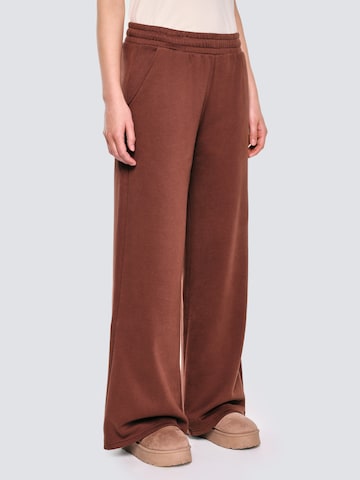 BIG STAR Wide leg Trousers 'MARTAP' in Brown