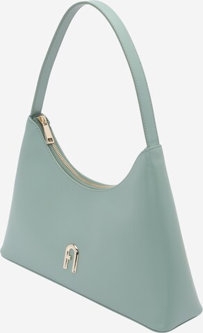 FURLA - Mala de ombro 'DIAMANTE S' em verde: frente