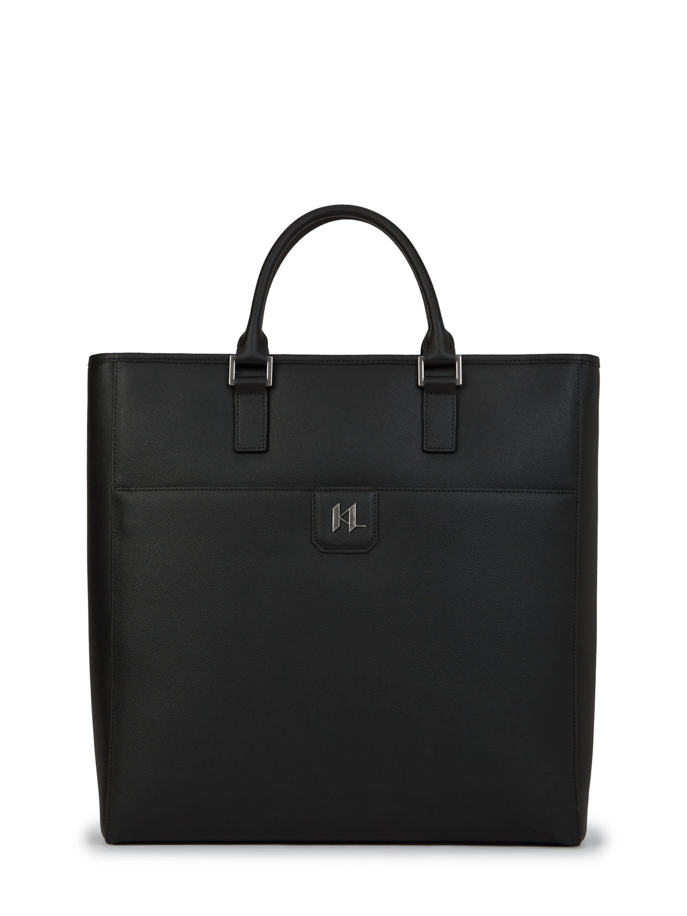 Karl Lagerfeld Μεγάλη τσάντα σε μαύρο: μπροστά