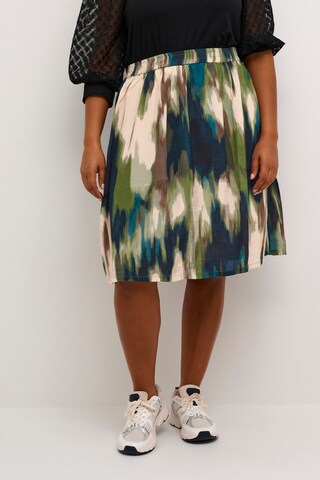 KAFFE CURVE Skirt 'Dry' in Green: front