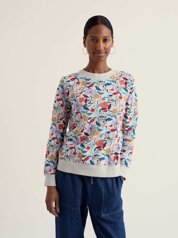 Seasalt Cornwall Sweatshirt 'Bright Wave' in Grijs: voorkant