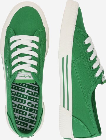 Pepe Jeans Rövid szárú sportcipők 'BRADY' - zöld