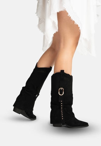 Stivale da cowboy di Salinyang in nero