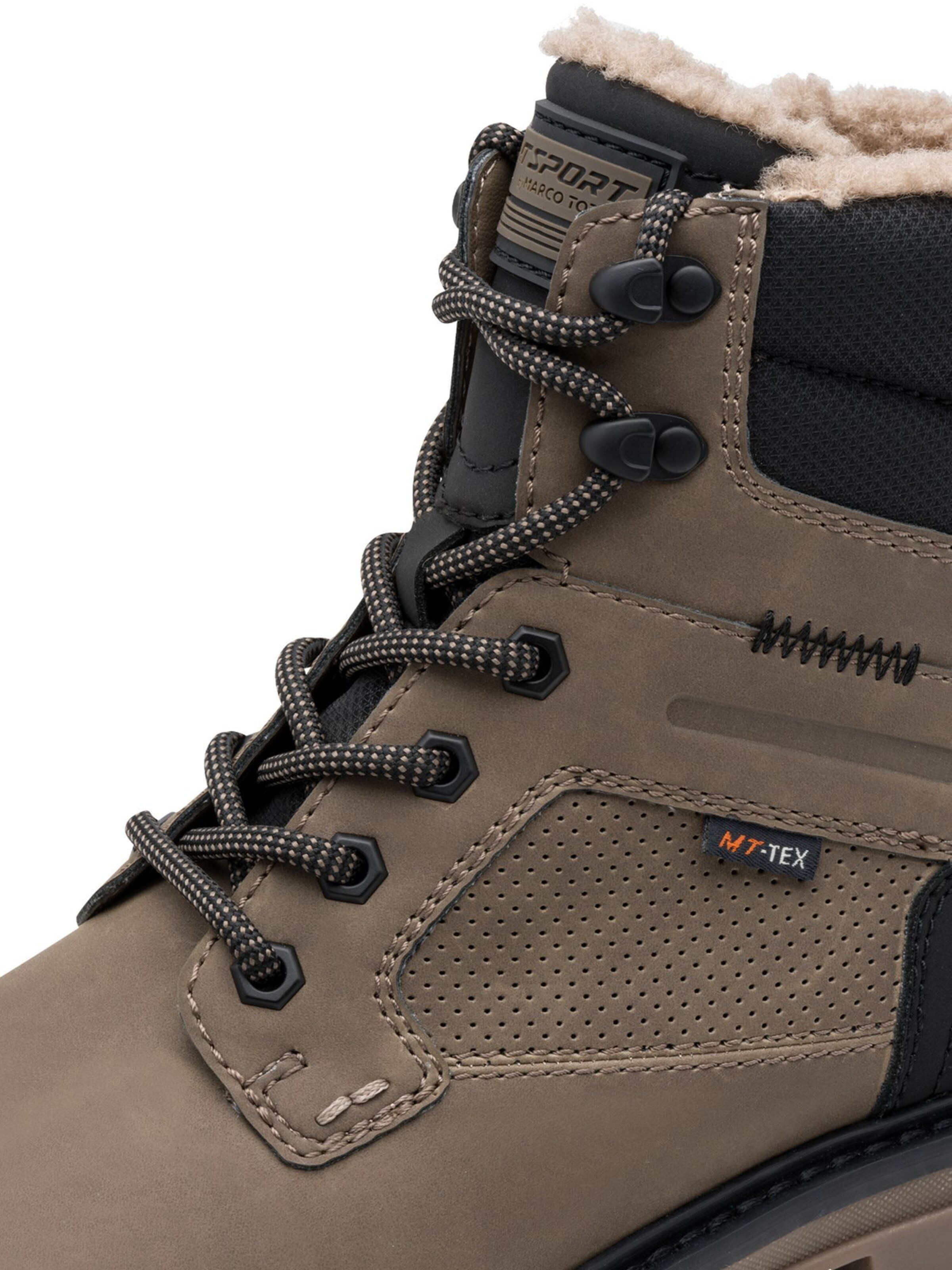 MARCO TOZZI Schnürboots in Beige