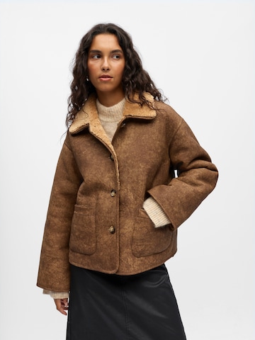 OBJECT Winterjas 'OBJSHARRI' in Bruin: voorkant