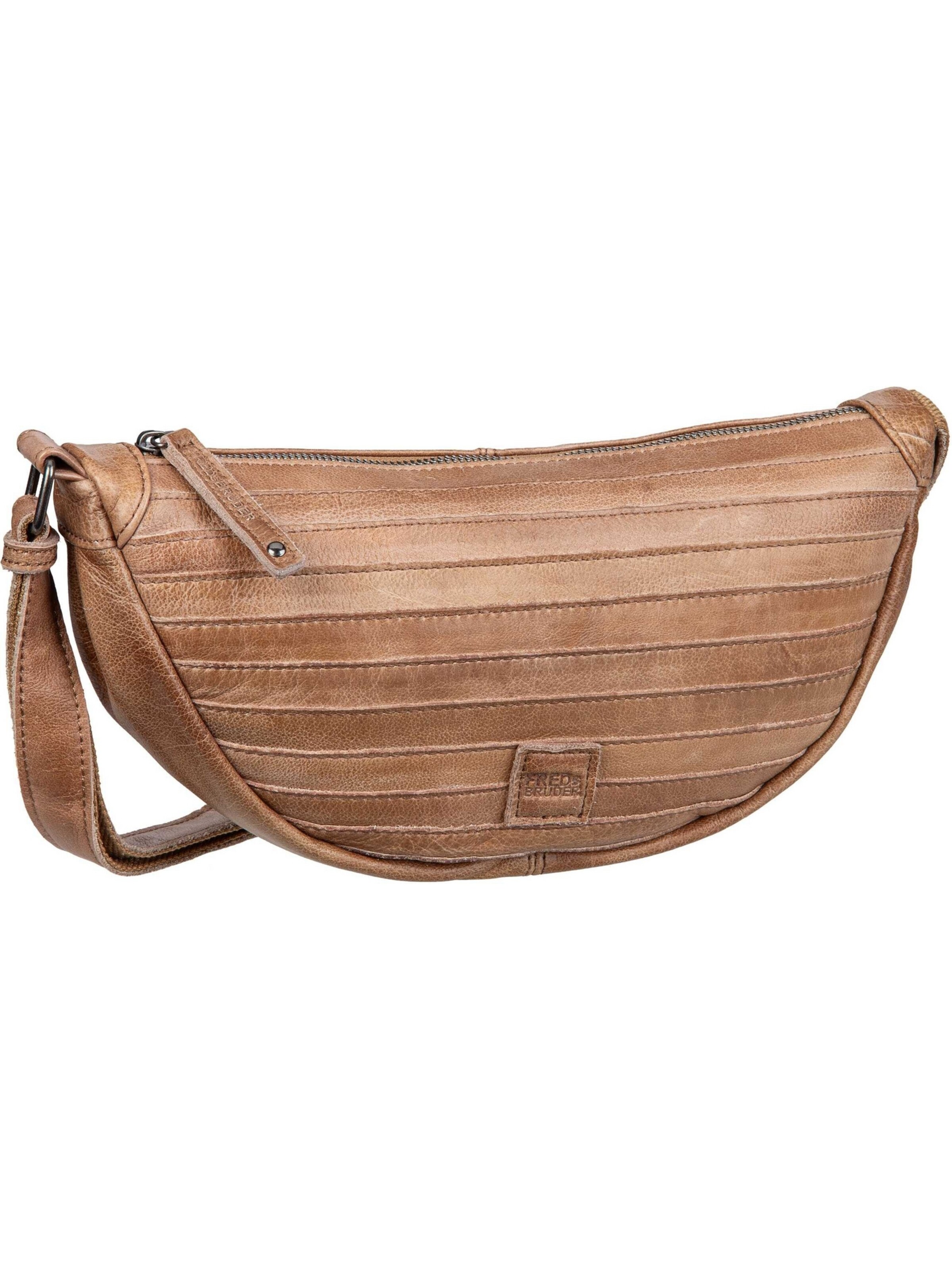 FREDsBRUDER Clutch in Brown: front