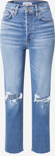 Jeans RE/DONE pe albastru denim, Vizualizare produs