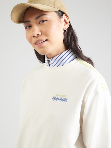 Sweat-shirt 'KEITH' NAPAPIJRI en blanc