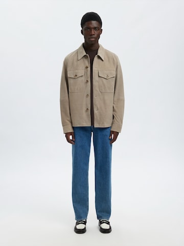 SELECTED Between-season jacket 'SLHTHOM' in Beige