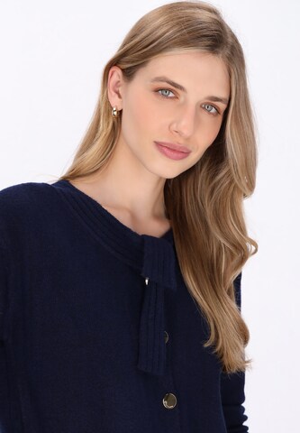 DreiMaster Vintage Gebreid vest in Blauw