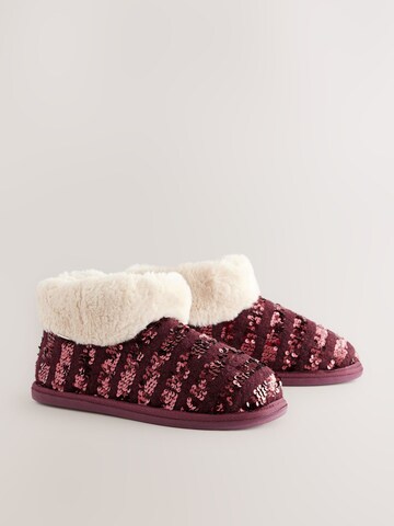 Pantoufle Next en rouge