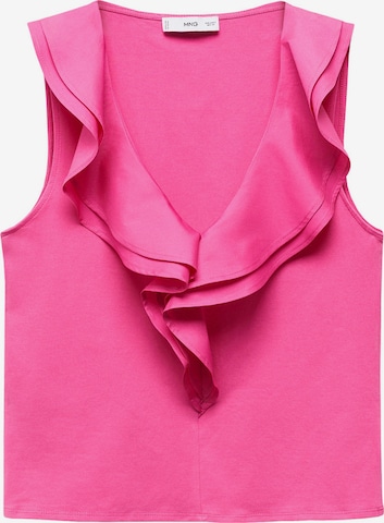 MANGO Top 'POPLI' in Roze: voorkant