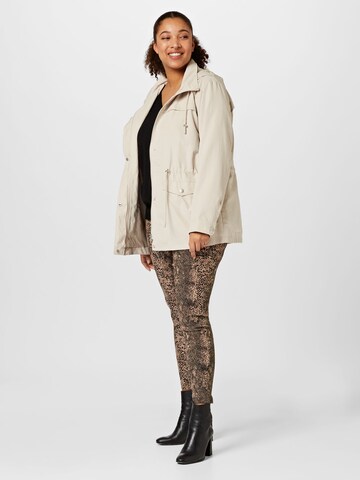 ONLY Carmakoma Tussenparka 'Starline Spring' in Beige