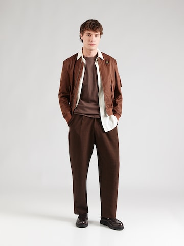 Abercrombie & Fitch Shirt 'ESSENTIAL' in Brown