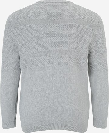 Jack & Jones Plus Sweater 'CHRIS' in Grey