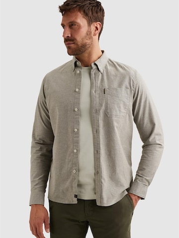 PME Legend - Ajuste regular Camisa 'Oxford shirt with chest pocket and button-down collar' en verde: frente
