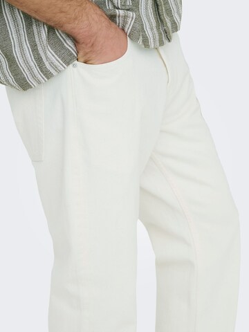 Only & Sons - regular Vaquero 'ONSEdge' en blanco