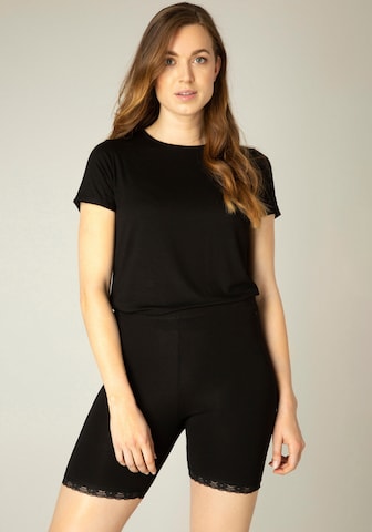 BASE LEVEL Skinny Leggings in Black: front