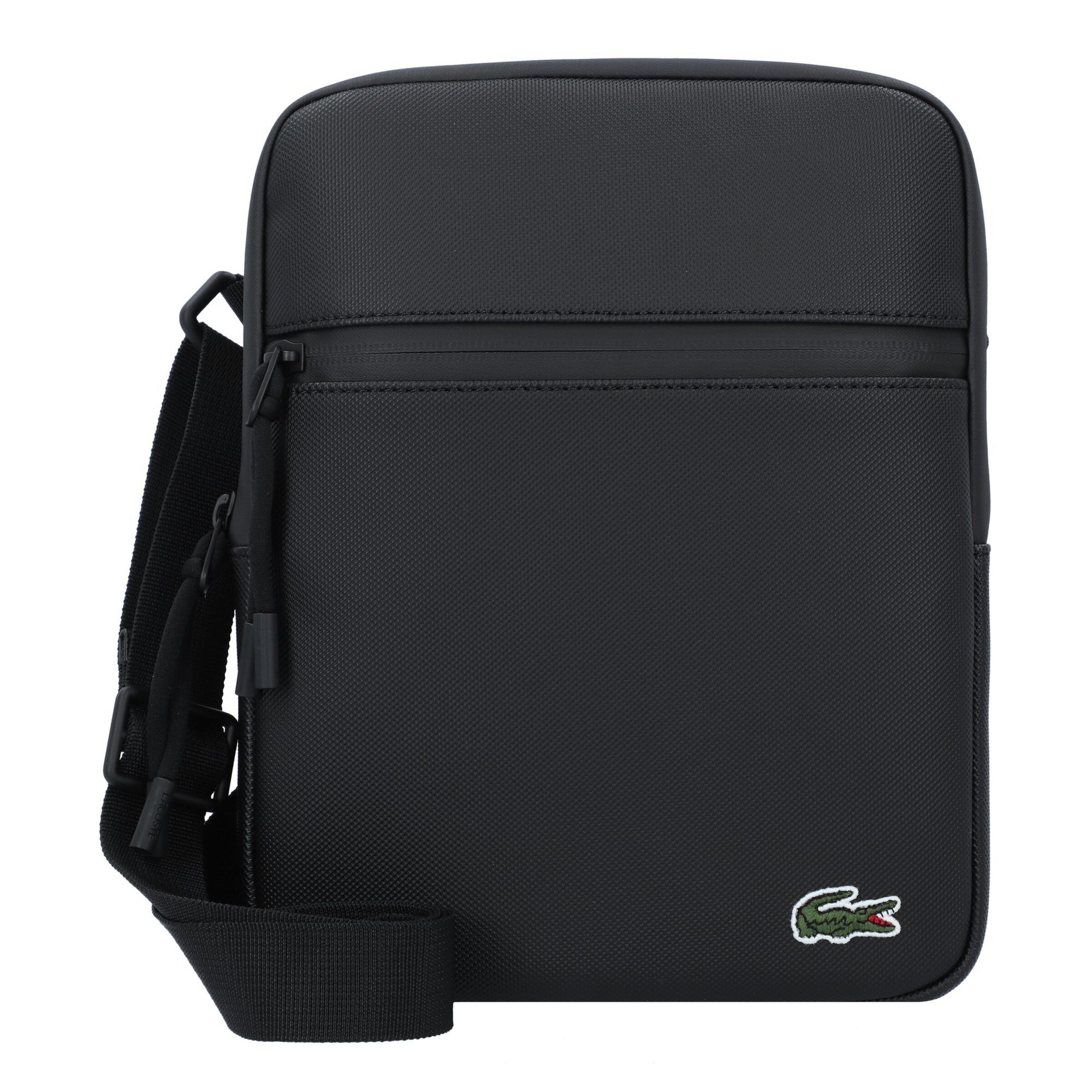 LACOSTE Crossbody bag in Black: front